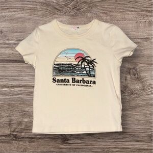 Santa Barbara University Cream Short Sleeve Tee